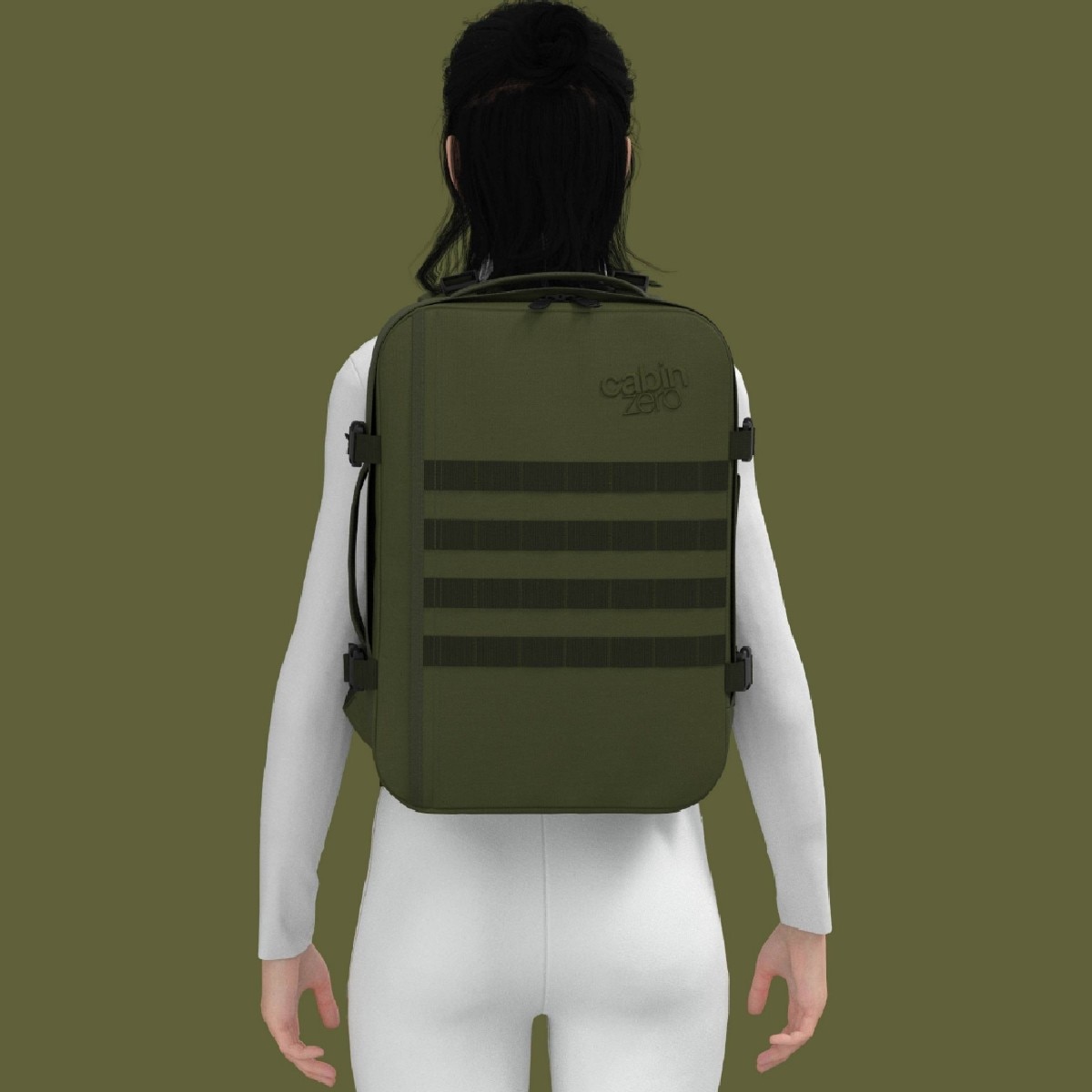 Mochila Military com Capacidade para 28 L Verde-11