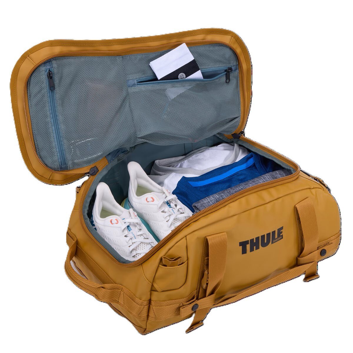 Mala de Viagem de Lona Thule Chasm 30L Castanho / Dourado-3