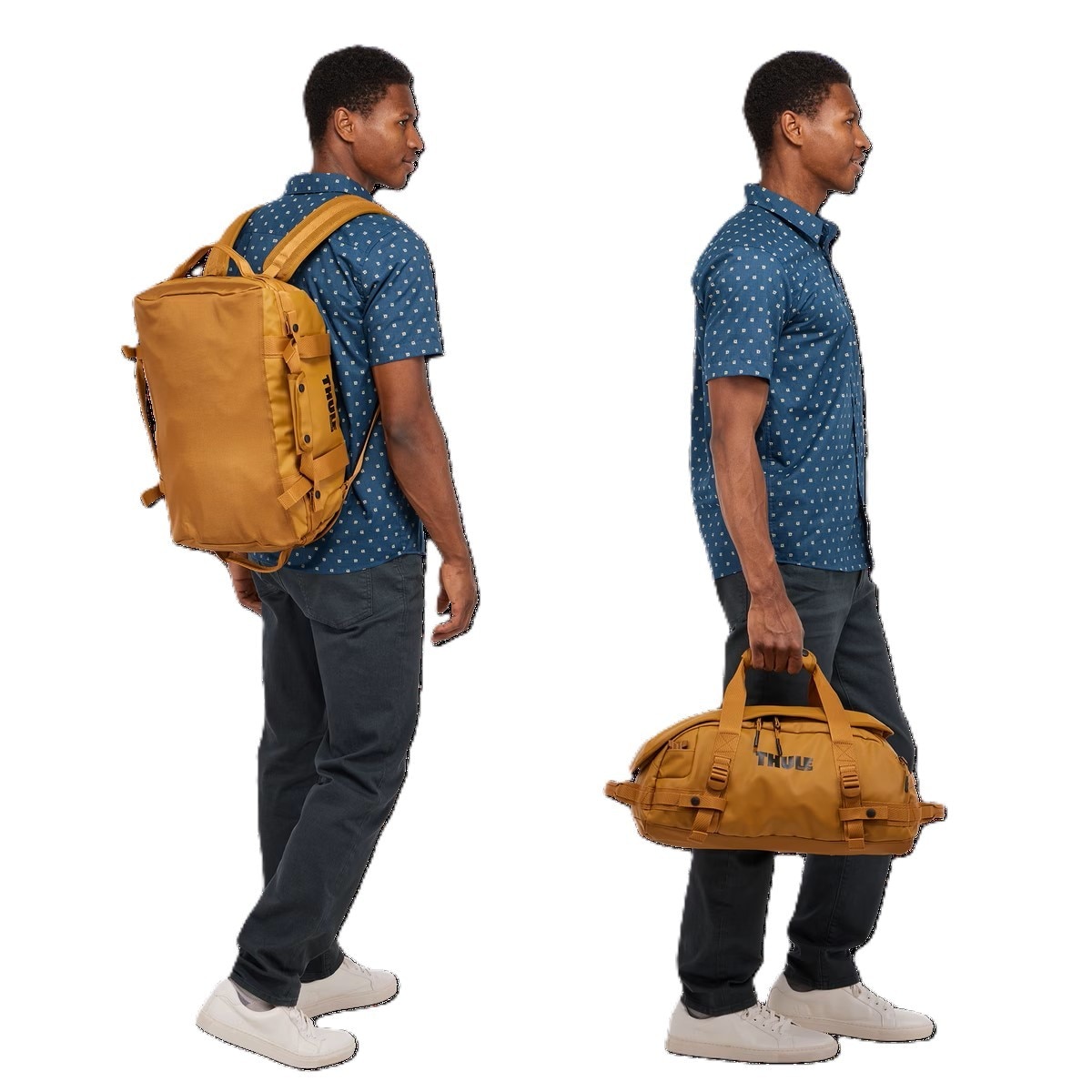 Mala de Viagem de Lona Thule Chasm 30L Castanho / Dourado-4
