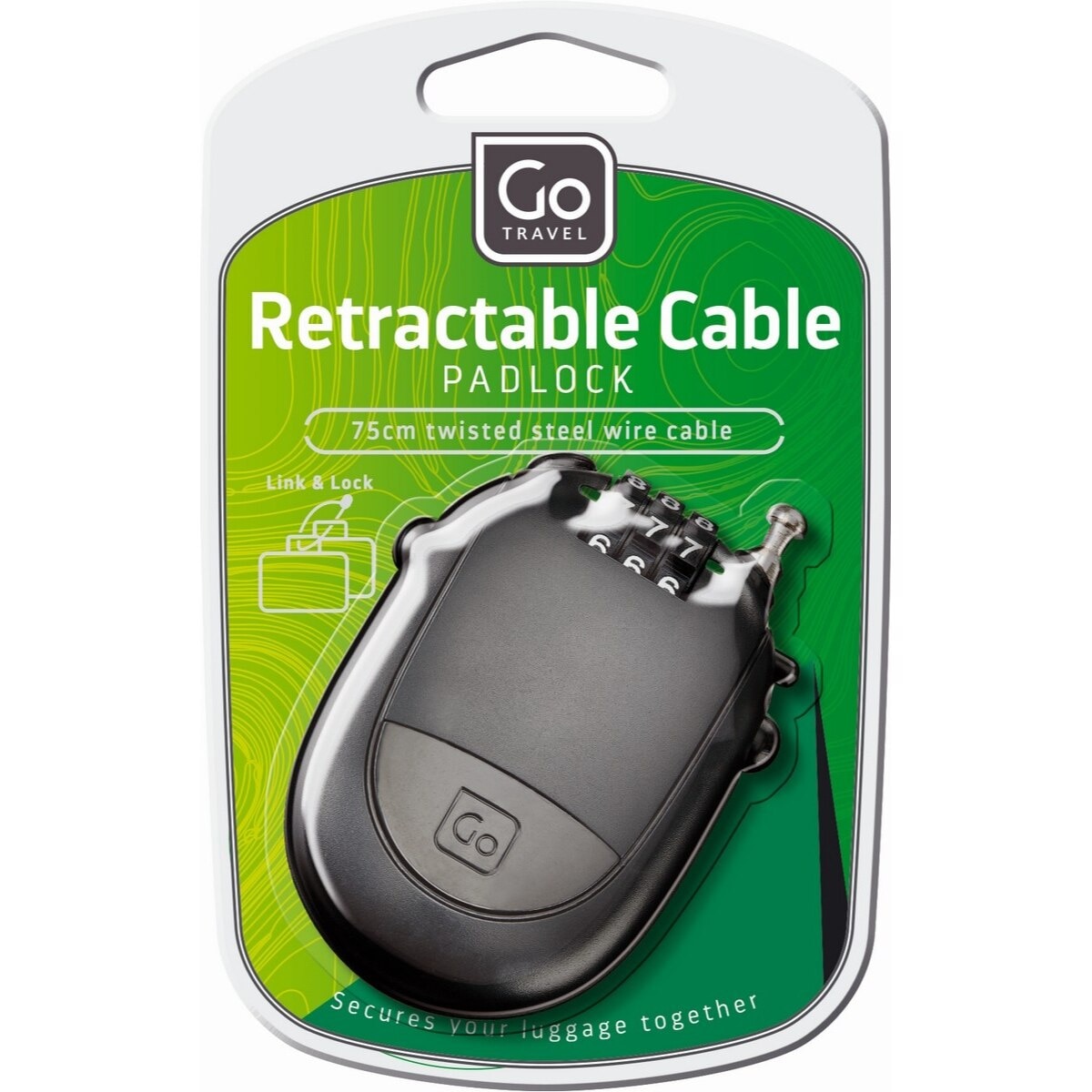 Cadeado de cabo retrátil 1