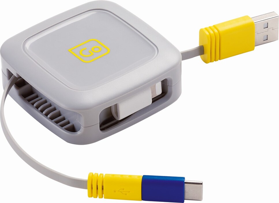 Cabo de ligação USB retrátil 3 em 1 (1M) 2