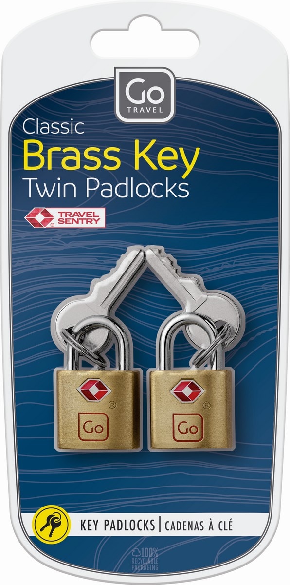 Imagem 0 de Cadeados duplos com chave de latão TSA