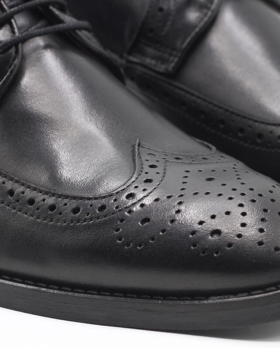 Sapato Cordões Cor Preto Preto-4