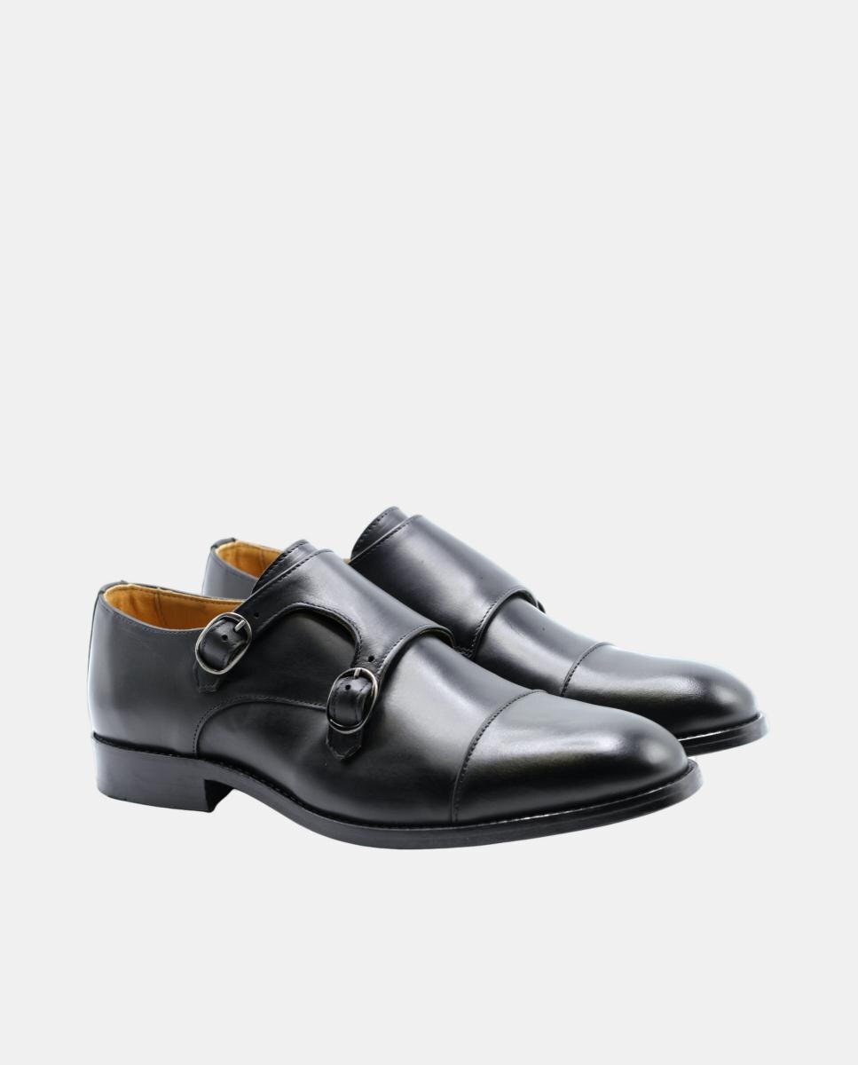 Sapato com Fivela Preto Preto-2