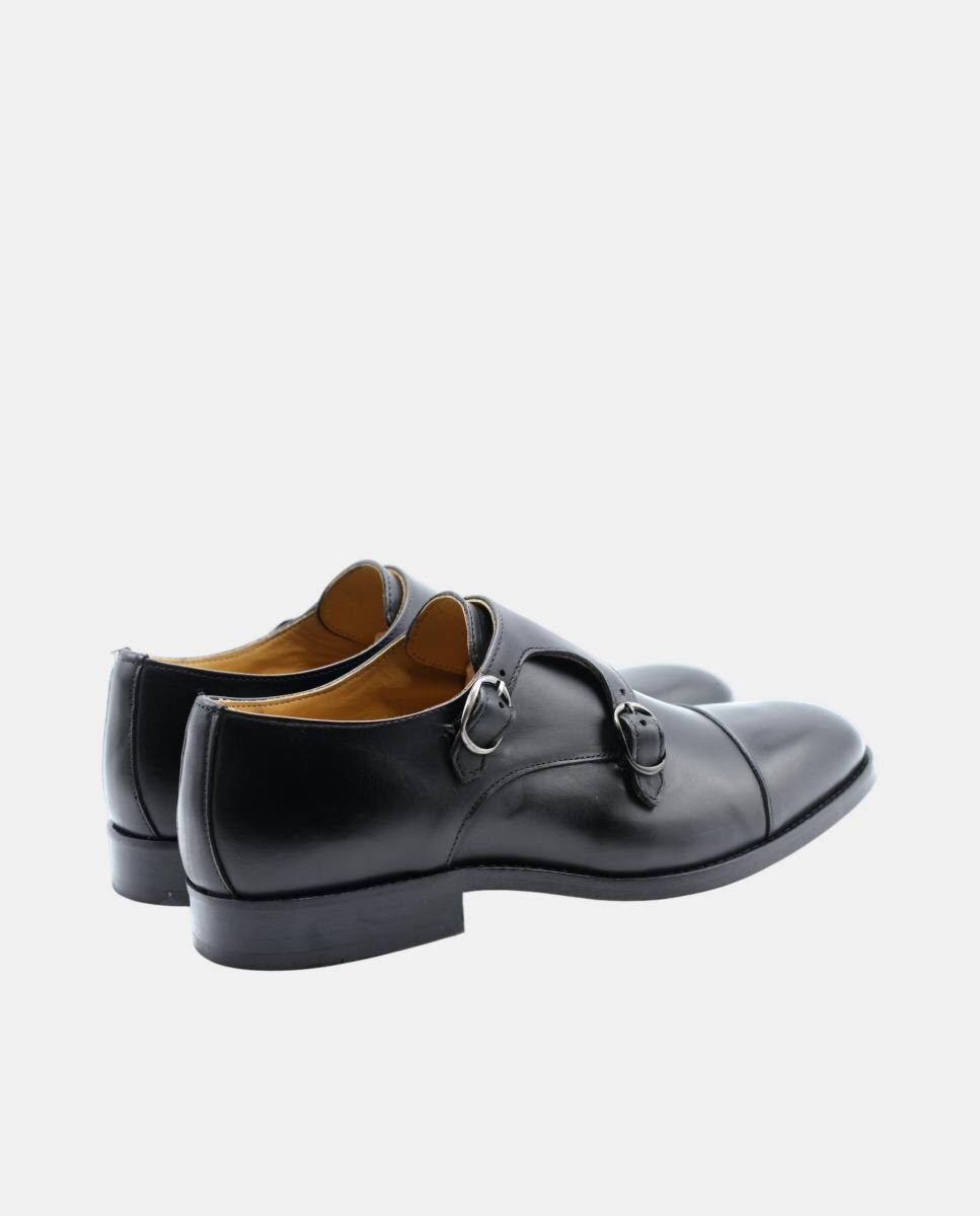 Sapato com Fivela Preto Preto-3
