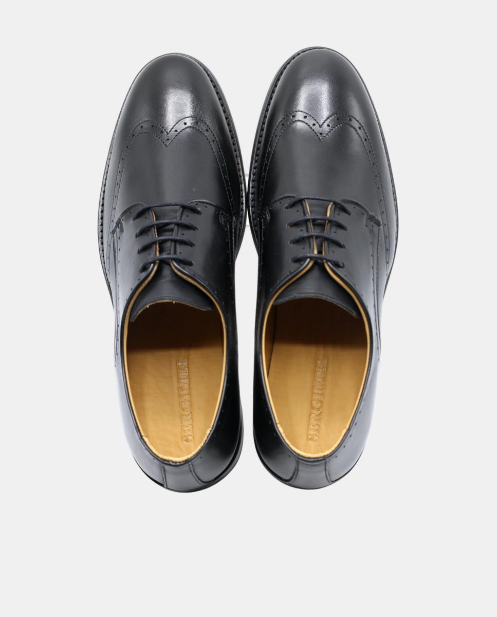 Sapato Clássico com Atacadores Preto Preto-4