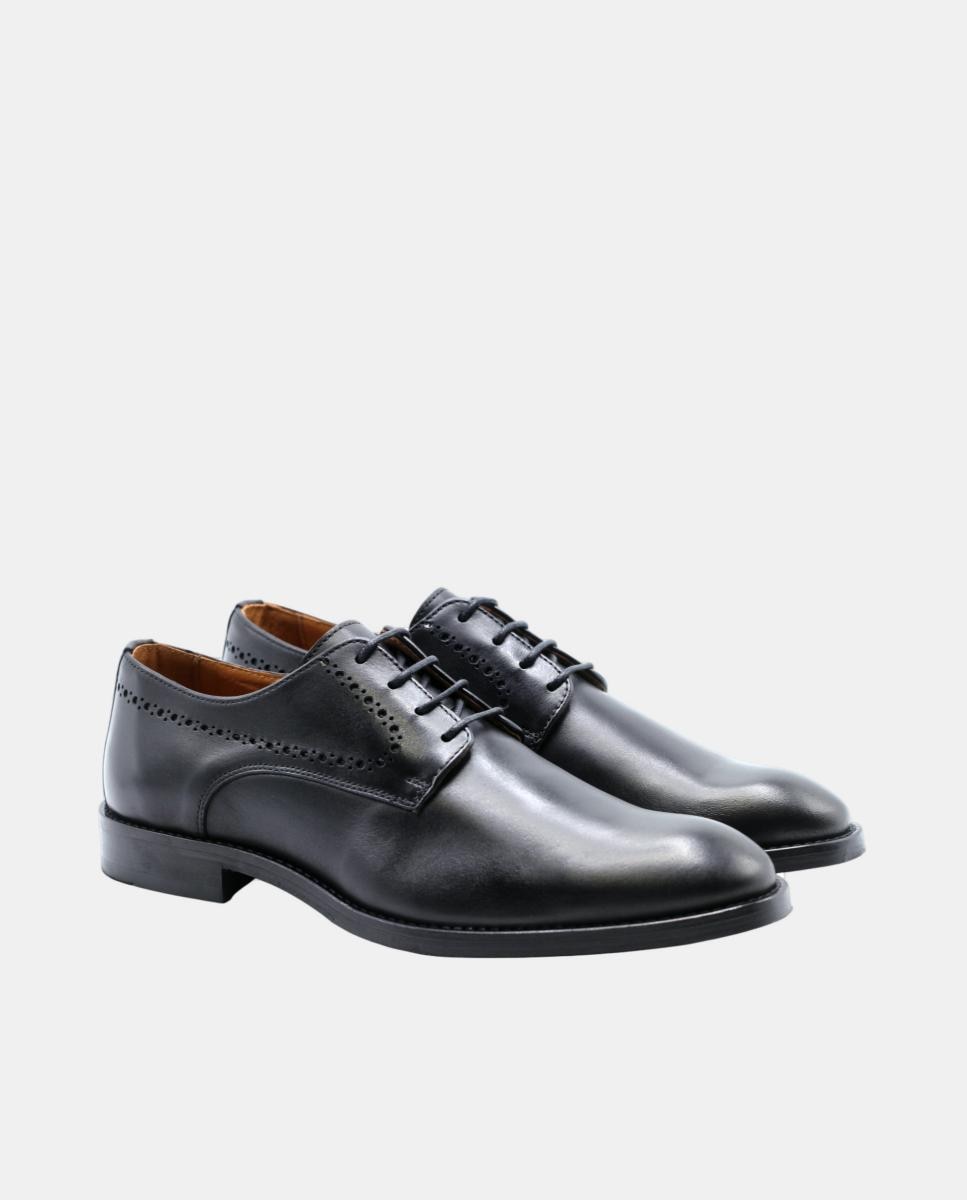 Sapatos Clássicos com Atacadores Preto Preto-2