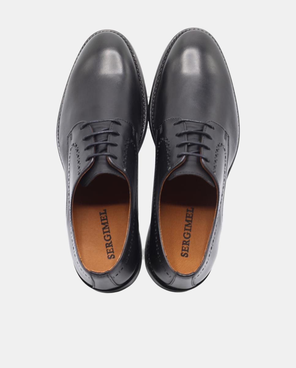 Sapatos Clássicos com Atacadores Preto Preto-4