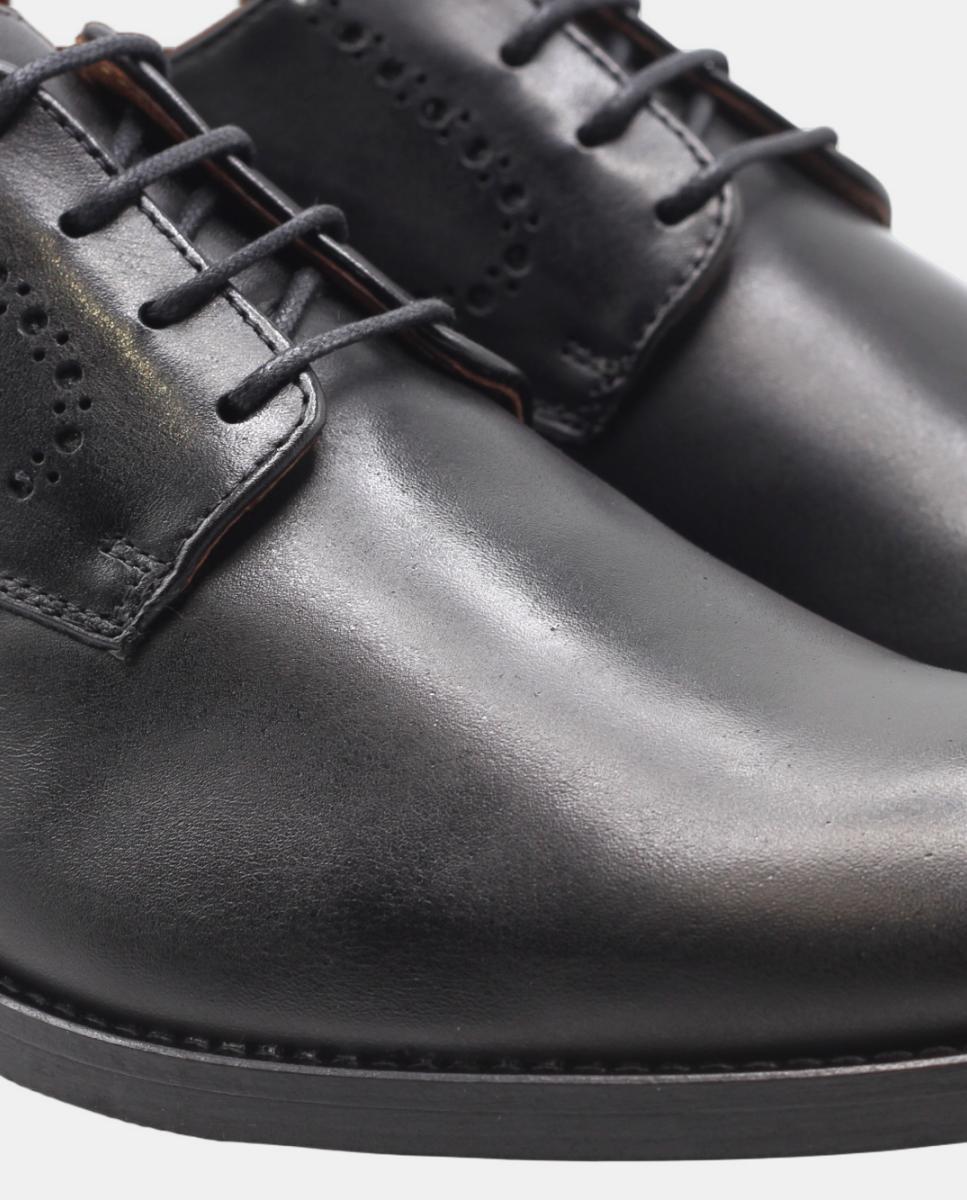Sapatos Clássicos com Atacadores Preto Preto-5