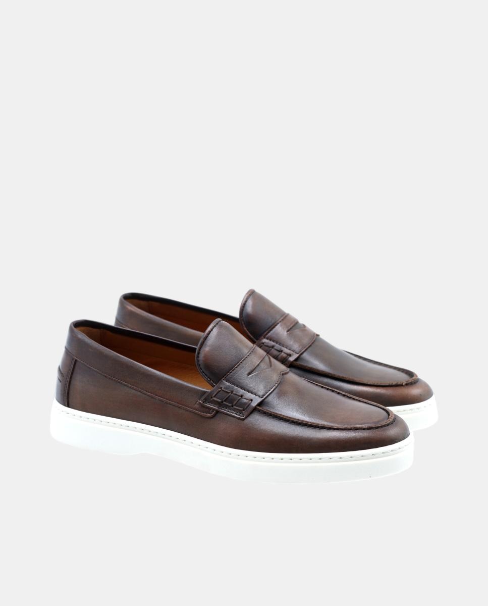 Mocassin Slip On Castanho Castanho-2