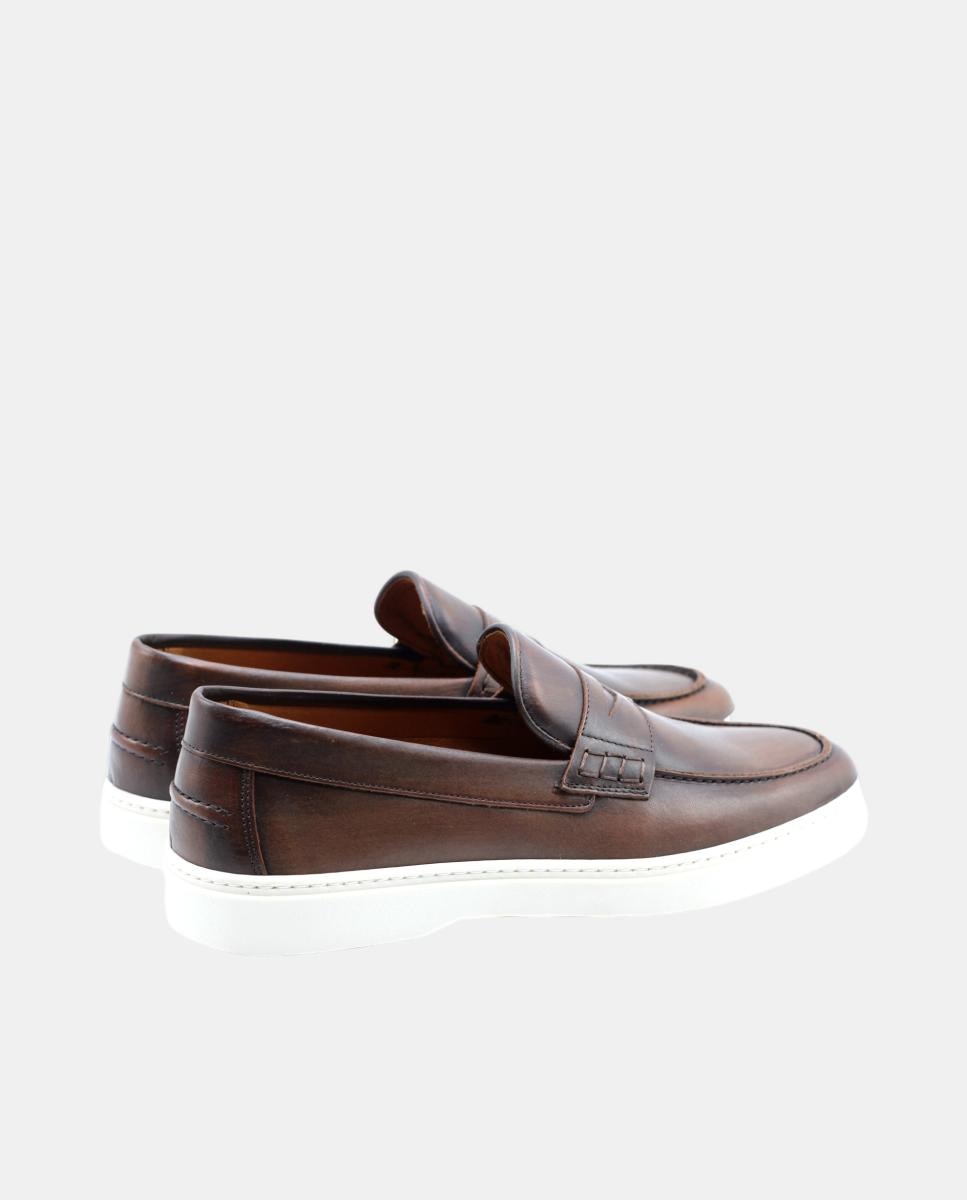 Mocassin Slip On Castanho Castanho-3