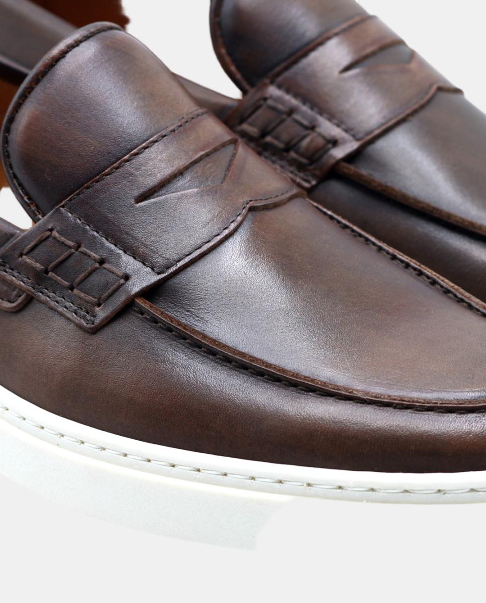 Mocassin Slip On Castanho Castanho-5