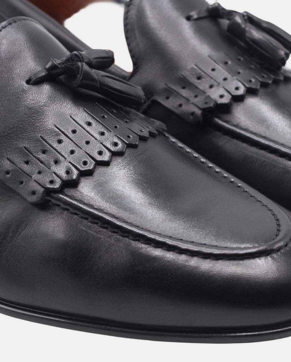 Mocasin Slip On Preto Preto-5
