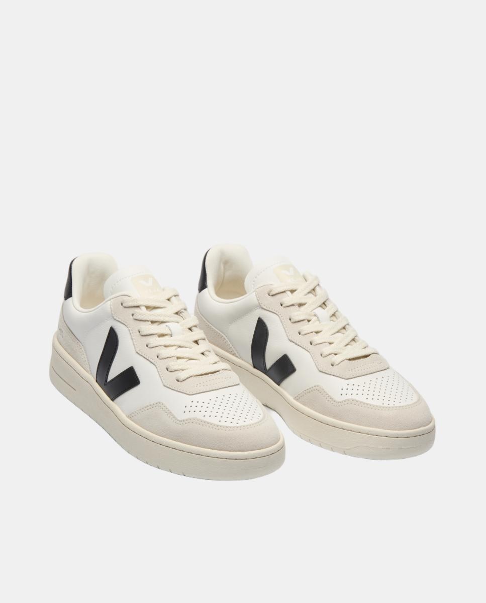 Sapatilhas V-90 em Pele Branco-2