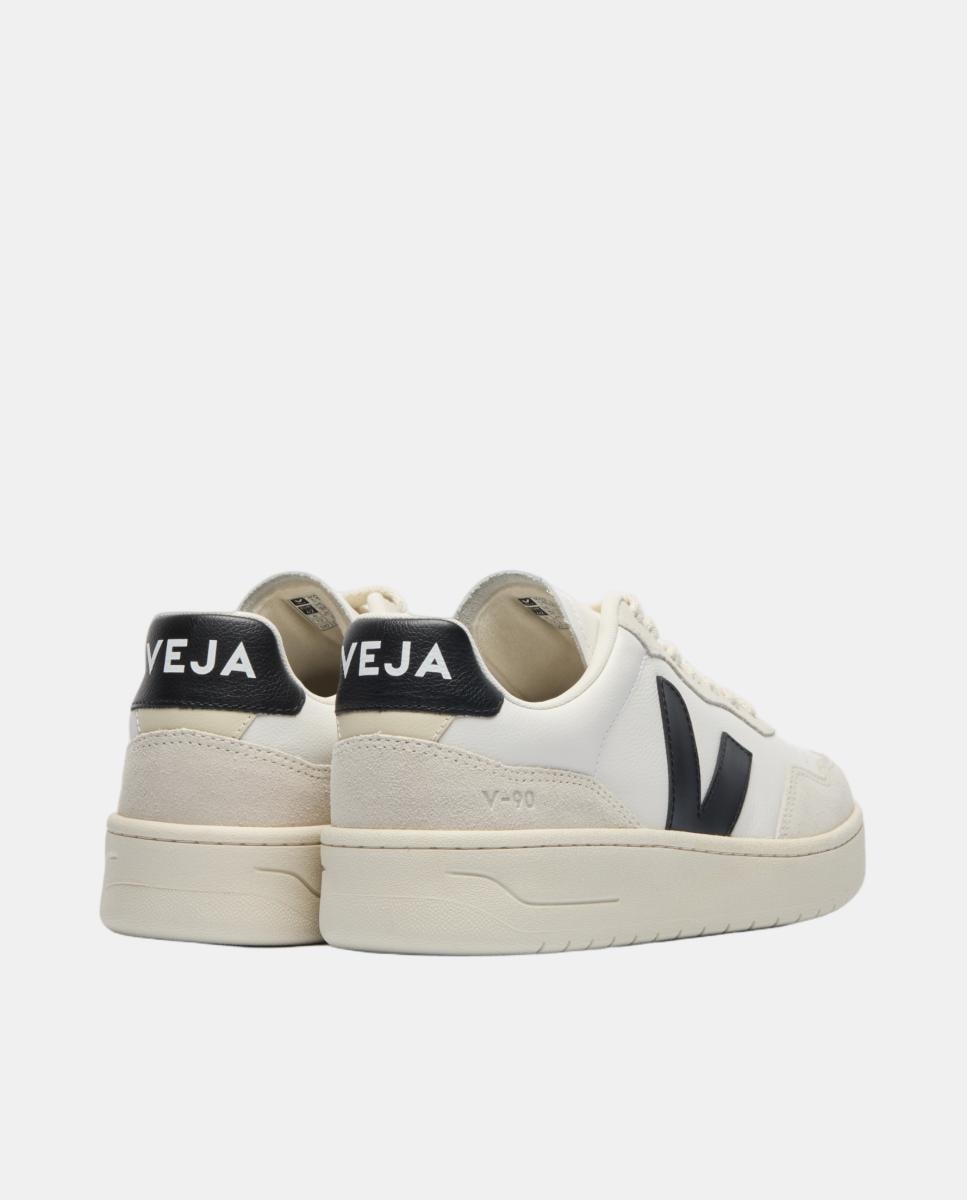 Sapatilhas V-90 em Pele Branco-3
