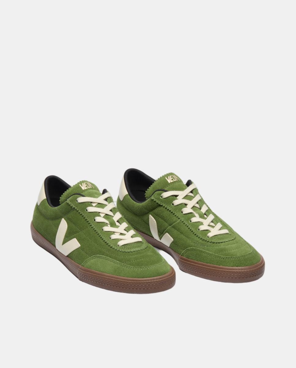 Sapatilhas de Camurça Modelo Panenka Verde vivo-2