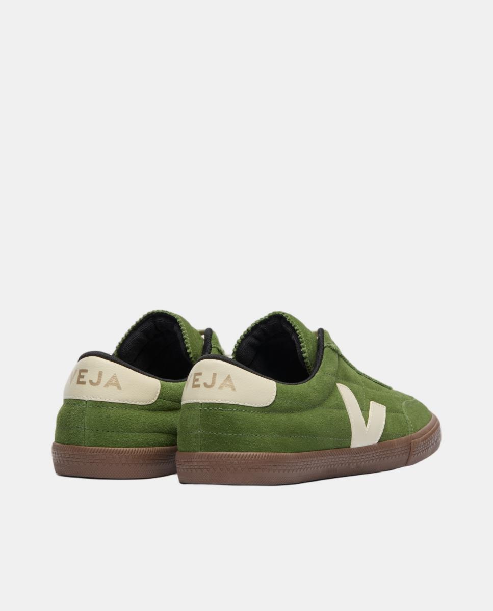 Sapatilhas de Camurça Modelo Panenka Verde vivo-3