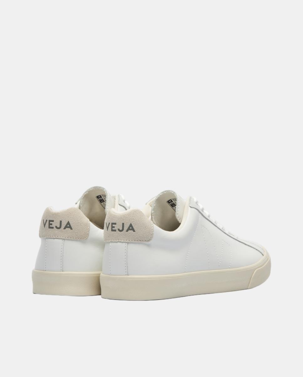 Sapatilhas Modelo Esplar de Couro com Atacadores Branco-3