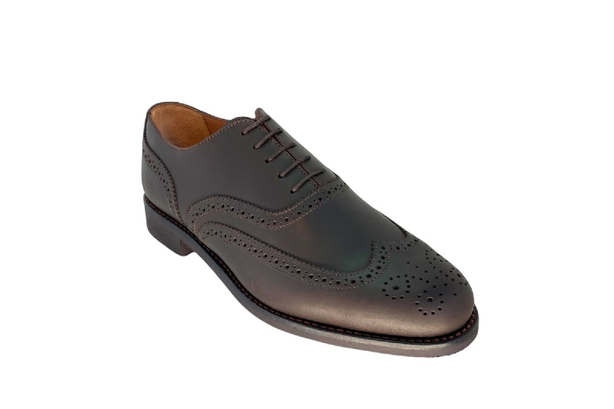 Sapato Oxford richilieu de Pele Castanho 2