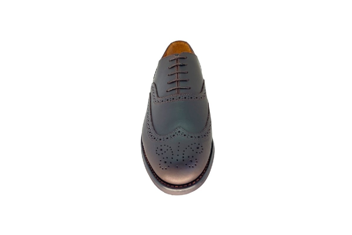 Sapato Oxford richilieu de Pele Castanho 3