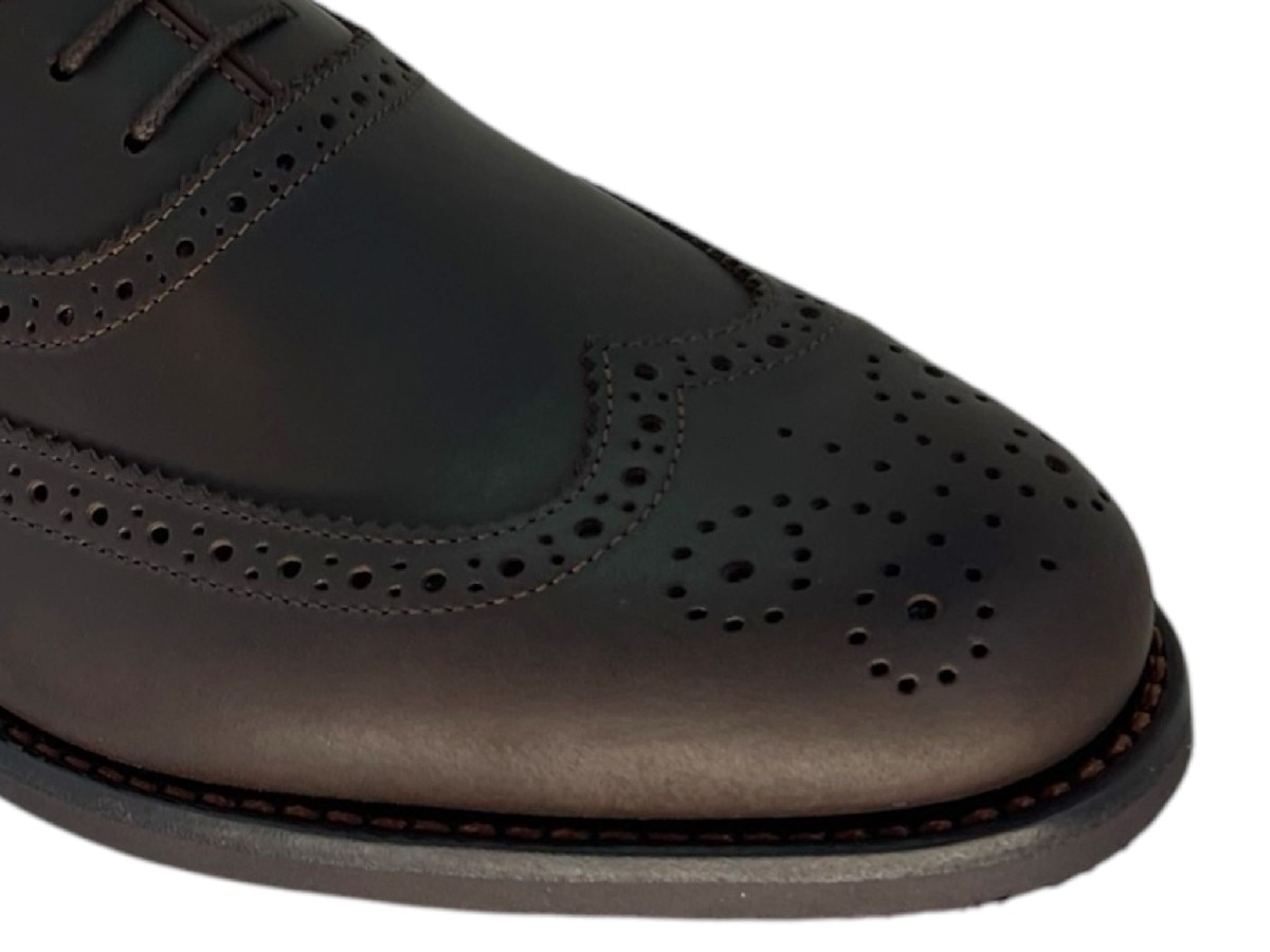 Sapato Oxford richilieu de Pele Castanho 5
