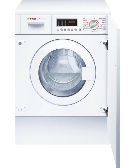Imagem 0 de Máquina de Lavar e Secar Roupa Encastrável Bosch WKD28543ES AutoDry Carga Frontal de 7/4 Kg e 1355 rpm - Branco