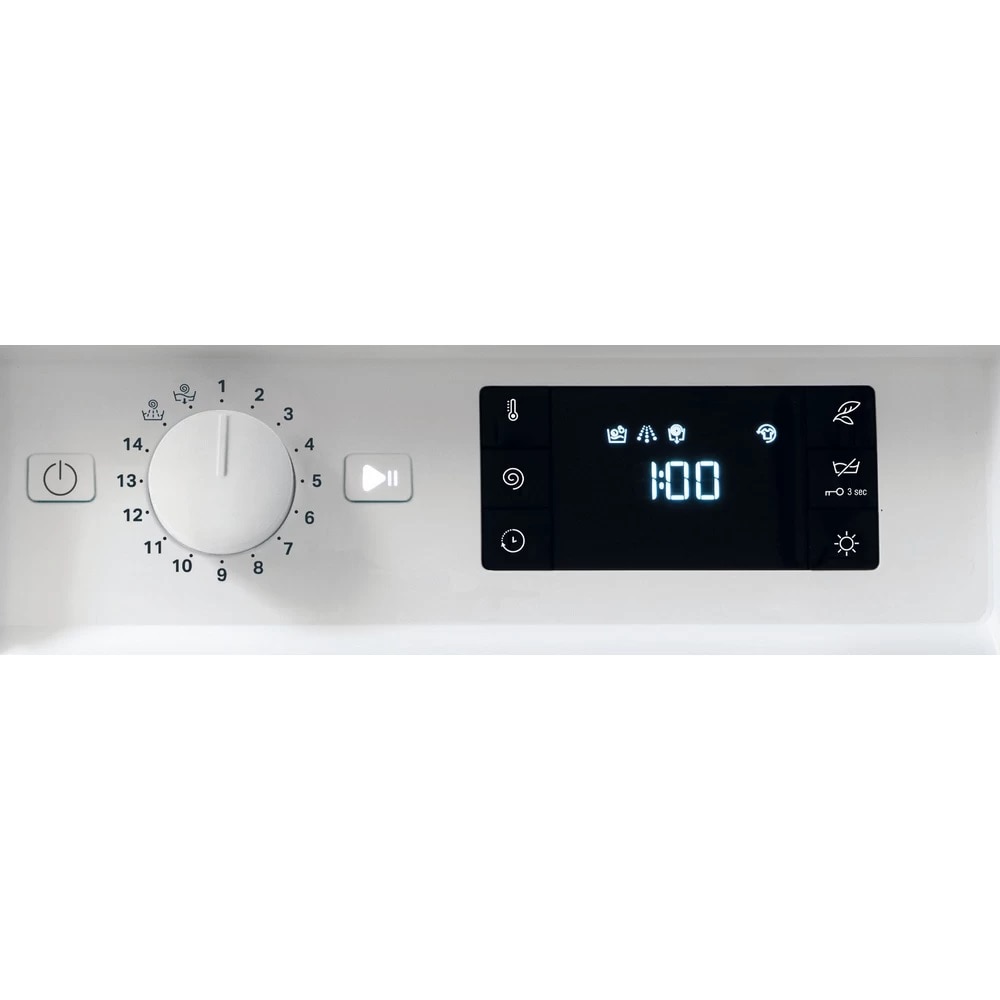 Máquina de Lavar e Secar Roupa Encastrável HotPoint BI WDHG 861485 Carga Frontal de 8/6 Kg e 1400 rpm - Branco Branco-7