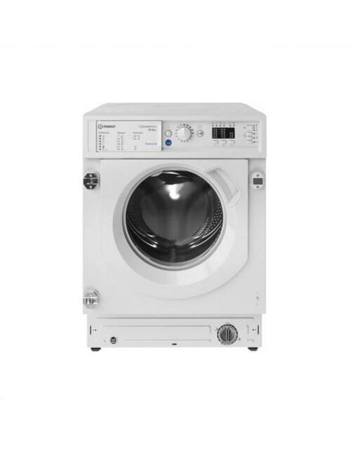 Imagem 0 de Máquina de Lavar e Secar Roupa Encastrável Indesit BI WDIL 861485 Carga Frontal de 8/6 Kg e 1400 rpm - Branco