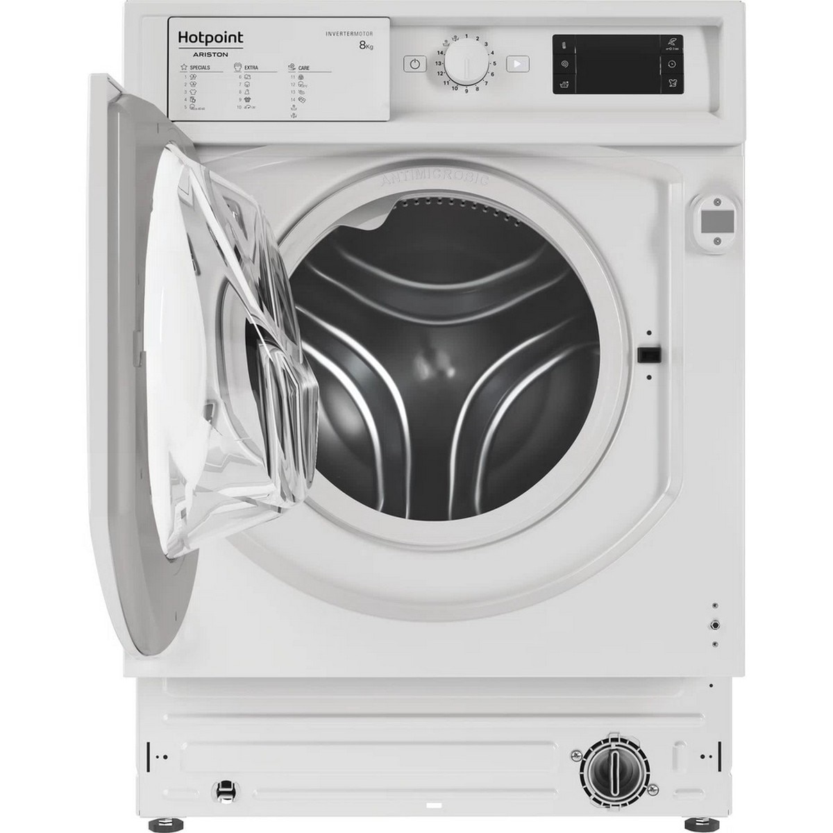 Máquina de Lavar Roupa Encastrável Hotpoint BI WMHG 81485 E Carga Frontal de 8 Kg e 1400 rpm - Branco Branco-3