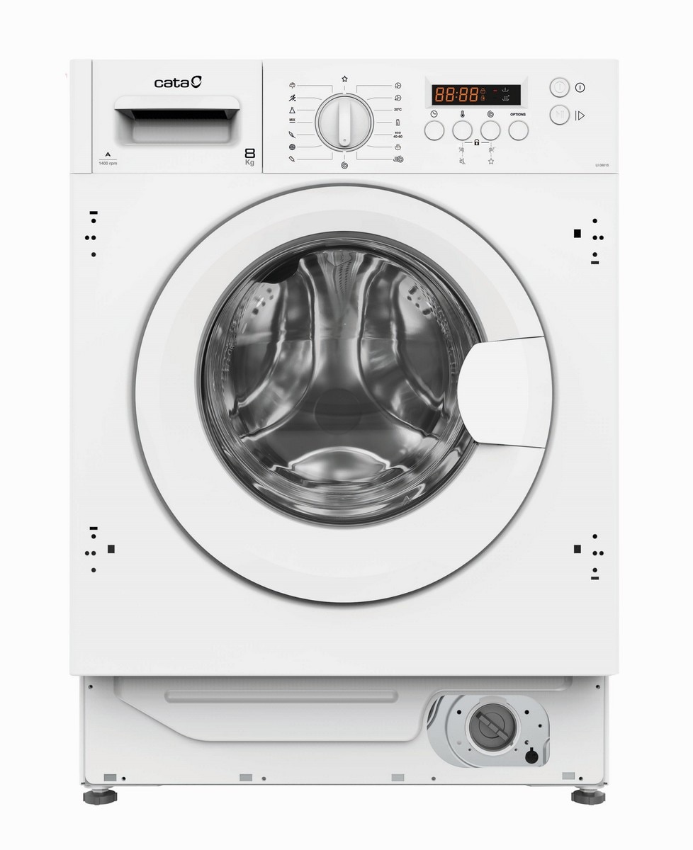 Máquina de Lavar Roupa Encastrável Cata LI 08015 de 8 Kg e 1400 rpm Branco-1