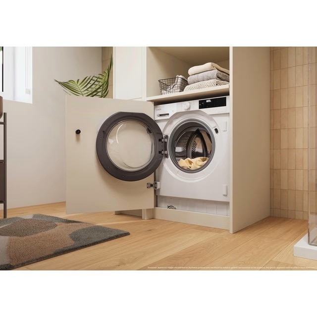 Máquina de Lavar Roupa Encastrável Candy BC4S69M6D8J-S Inverter BPM, de 9 kg e 1600 rpm - Branco Branco-4
