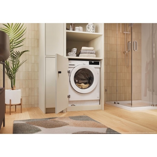 Máquina de Lavar Roupa Encastrável Candy BC4S69M6D8J-S Inverter BPM, de 9 kg e 1600 rpm - Branco Branco-5