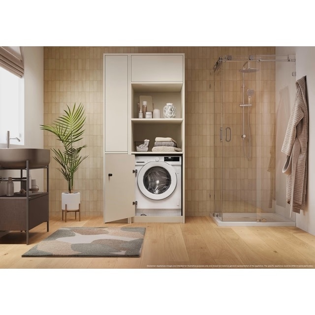 Máquina de Lavar Roupa Encastrável Candy BC4S69M6D8J-S Inverter BPM, de 9 kg e 1600 rpm - Branco Branco-6