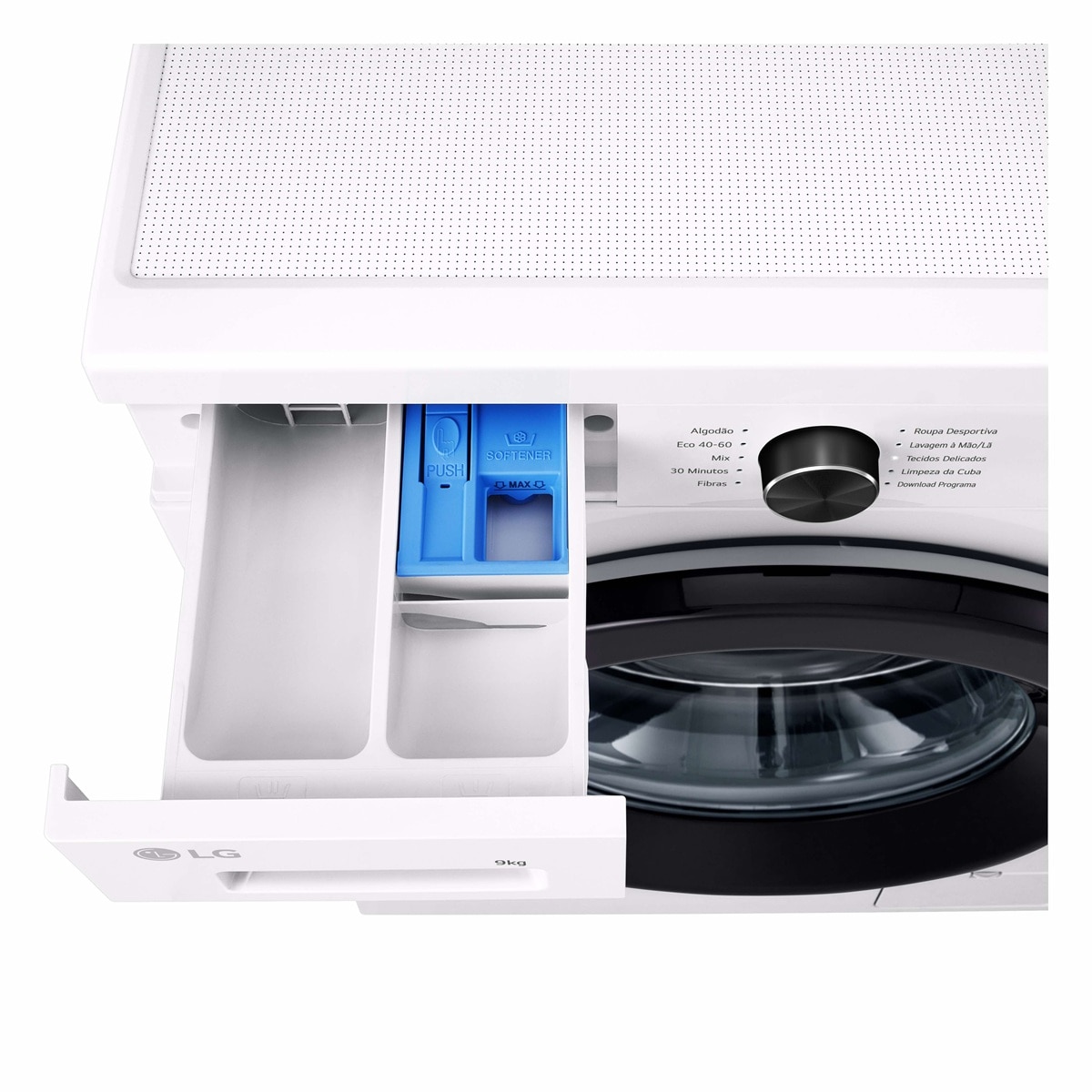 Máquina de Lavar Roupa LG F4X1009NWK Inverter Direct Drive, Lavagem Inteligente AI DD, Carga Frontal, de 9 Kg e 1400 rpm - Essence White Branco-7