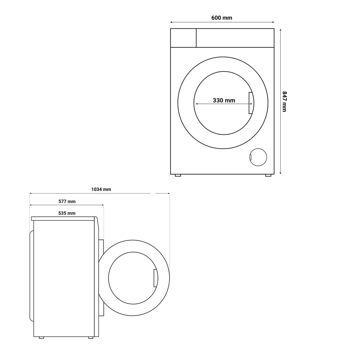 Máquina de Lavar Roupa Fagor 5FE-10614 Carga Frontal, Comfort, Motor BLDC de Alta Eficiencia de 10 Kg e 1400 rpm - Branco Branco-2