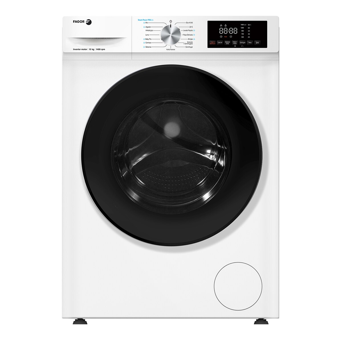 Imagem 0 de Máquina de Lavar Roupa Fagor 5FE-12614 Carga Frontal, Comfort, Motor DD de Alta Eficiencia de 12 Kg e 1400 rpm - Branco