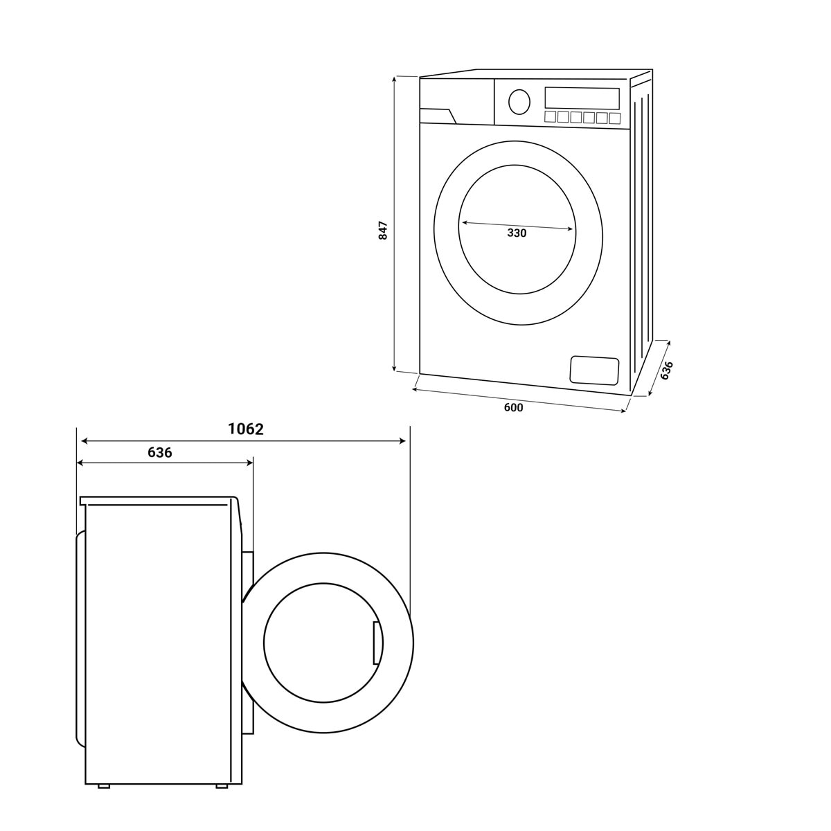 Máquina de Lavar Roupa Fagor 5FE-12614 Carga Frontal, Comfort, Motor DD de Alta Eficiencia de 12 Kg e 1400 rpm - Branco Branco-2