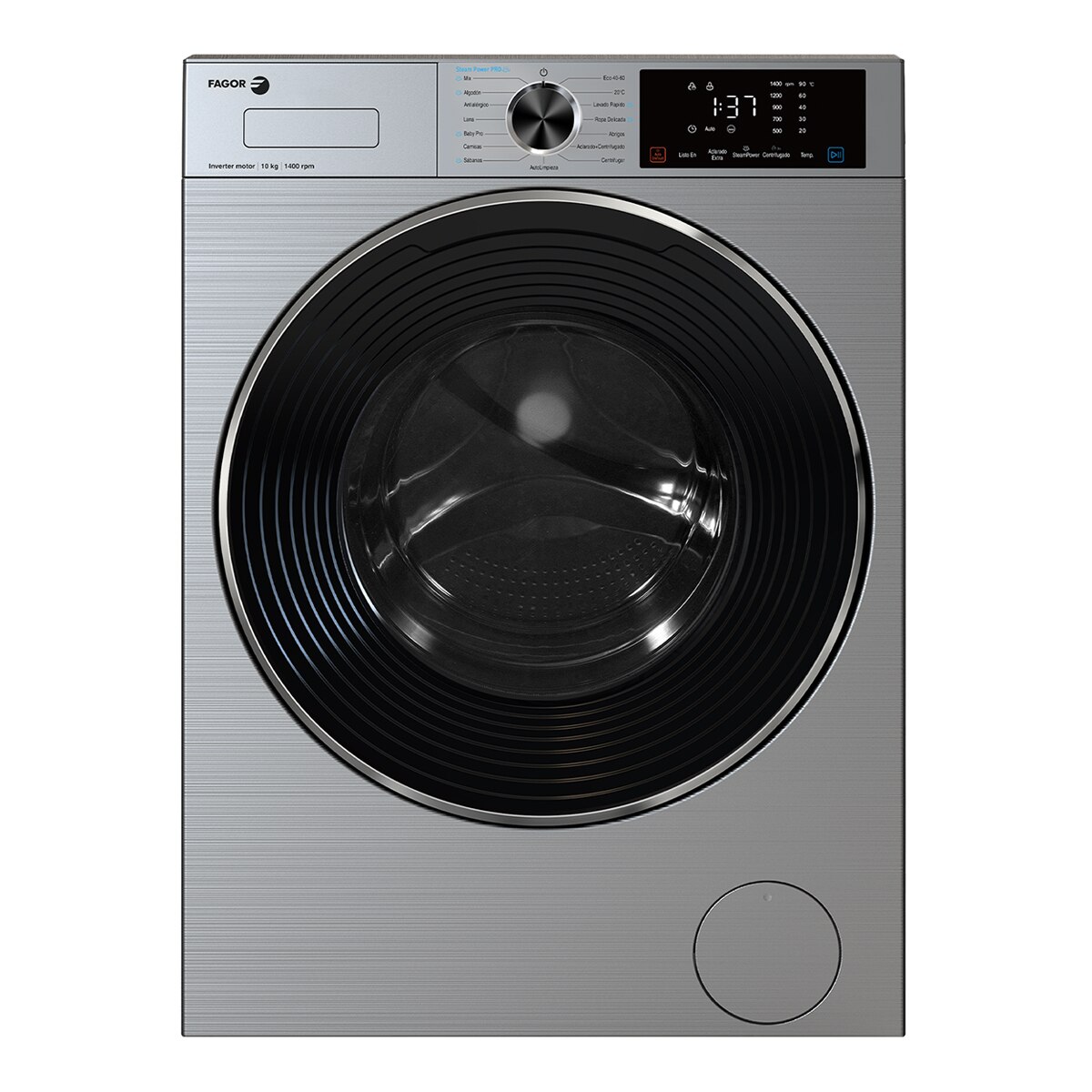 Imagem 0 de Máquina de Lavar Roupa Fagor 5FE-10714X Carga Frontal, Master, Motor BLDC de Alta Eficiencia de 10 Kg e 1400 rpm - Silver