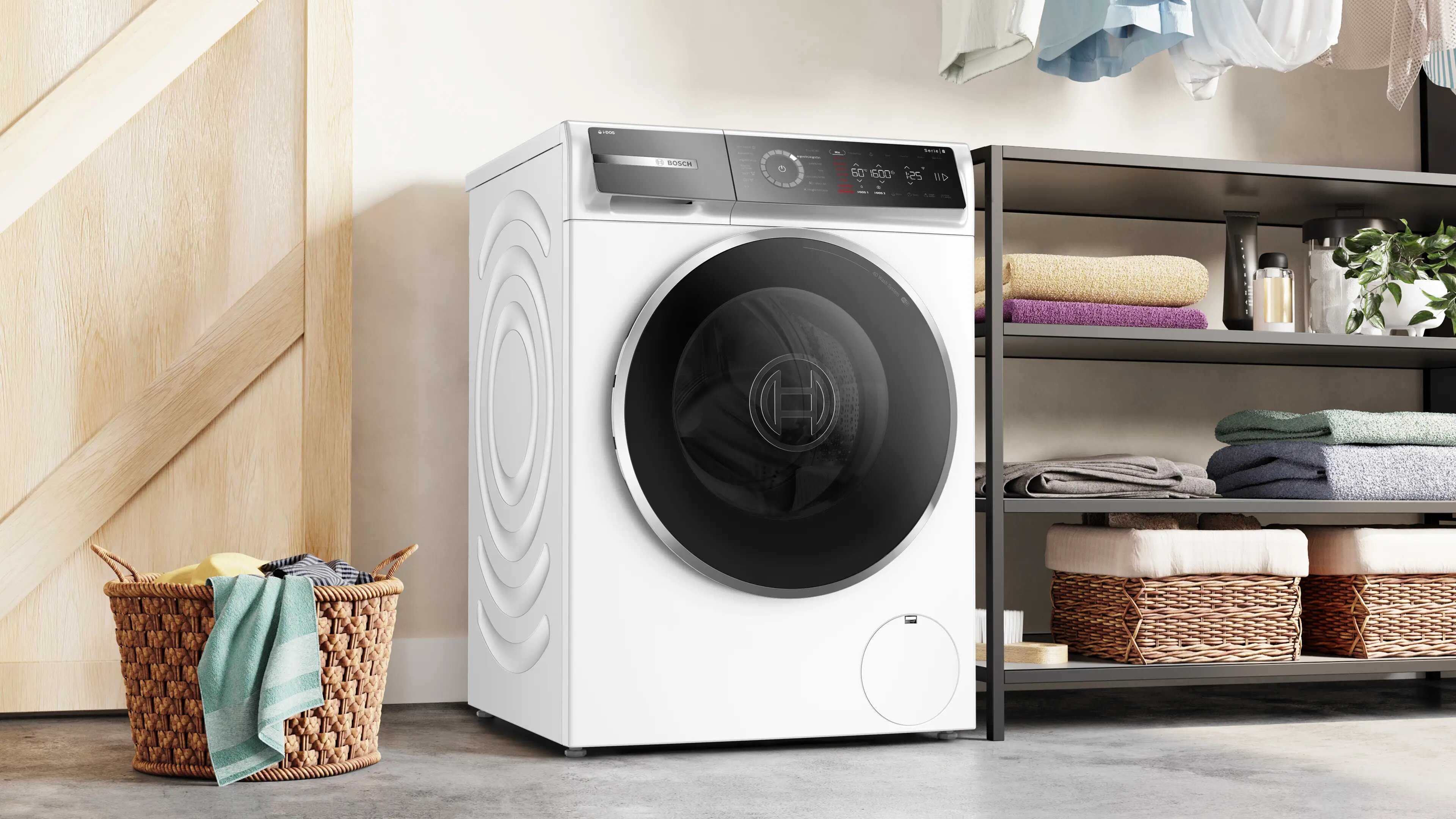 Máquina de Lavar Roupa Bosch Serie 8  WGB266A1ES Carga Frontal de 11 kg e 1600 rpm - Branco Branco-5