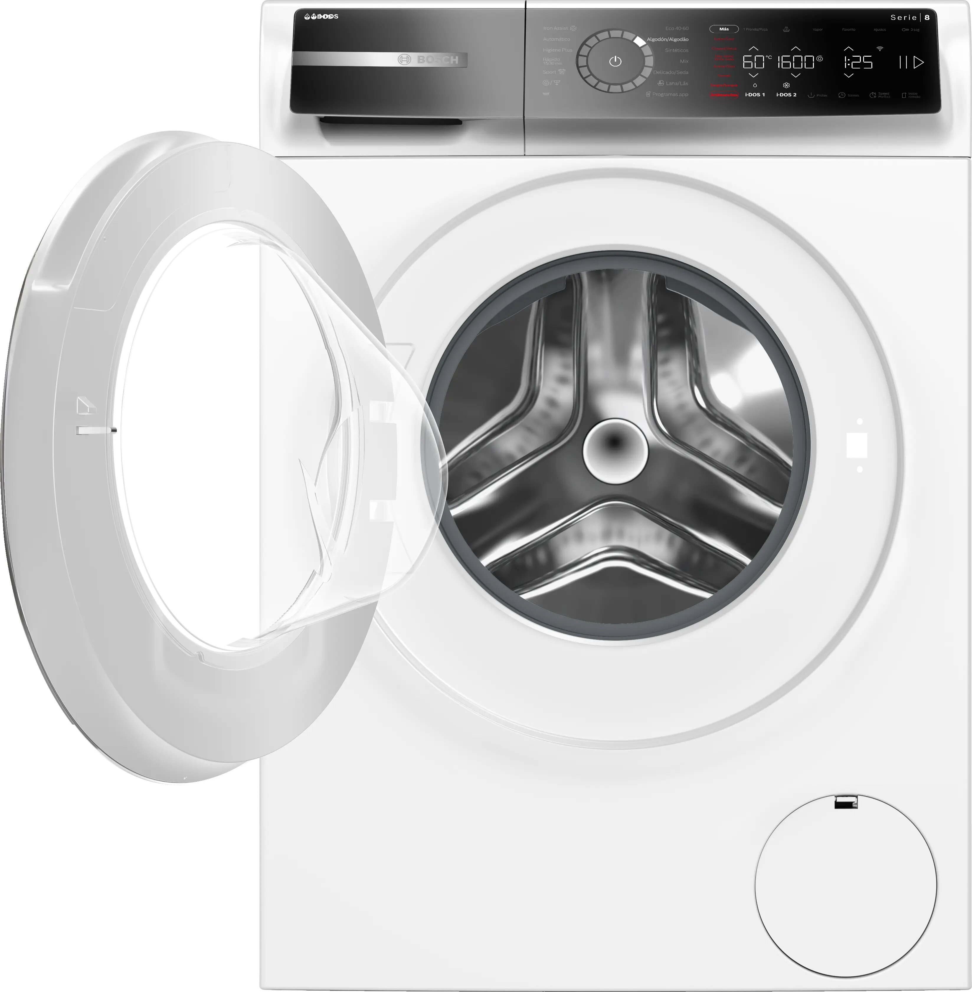Máquina de Lavar Roupa Bosch Serie 8  WGB266A1ES Carga Frontal de 11 kg e 1600 rpm - Branco Branco-6