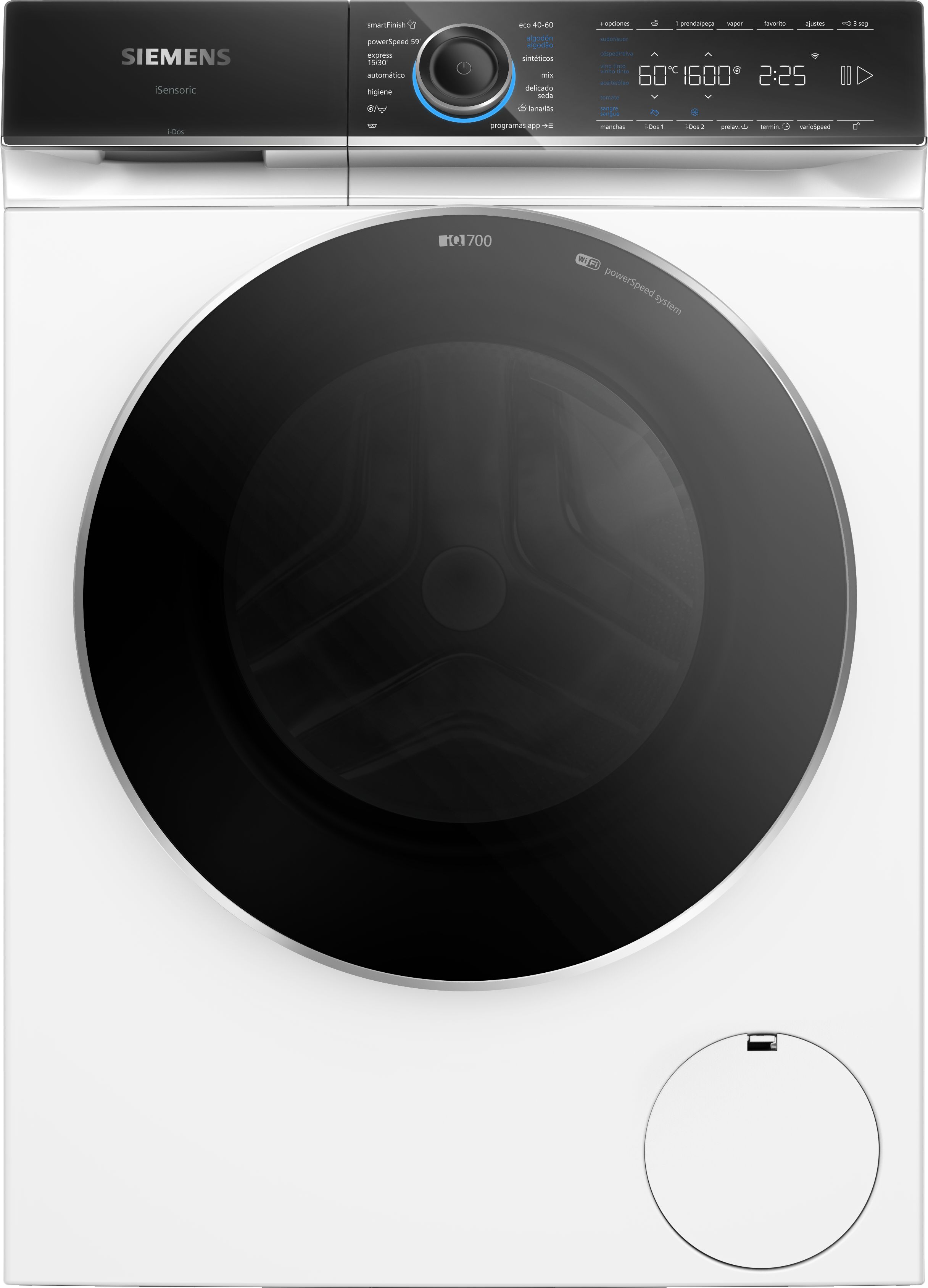 Imagem 0 de Máquina de Lavar Roupa Siemens iQ700 WG66B2A2ES Carga Frontal, de 11 Kg e 1600 rpm