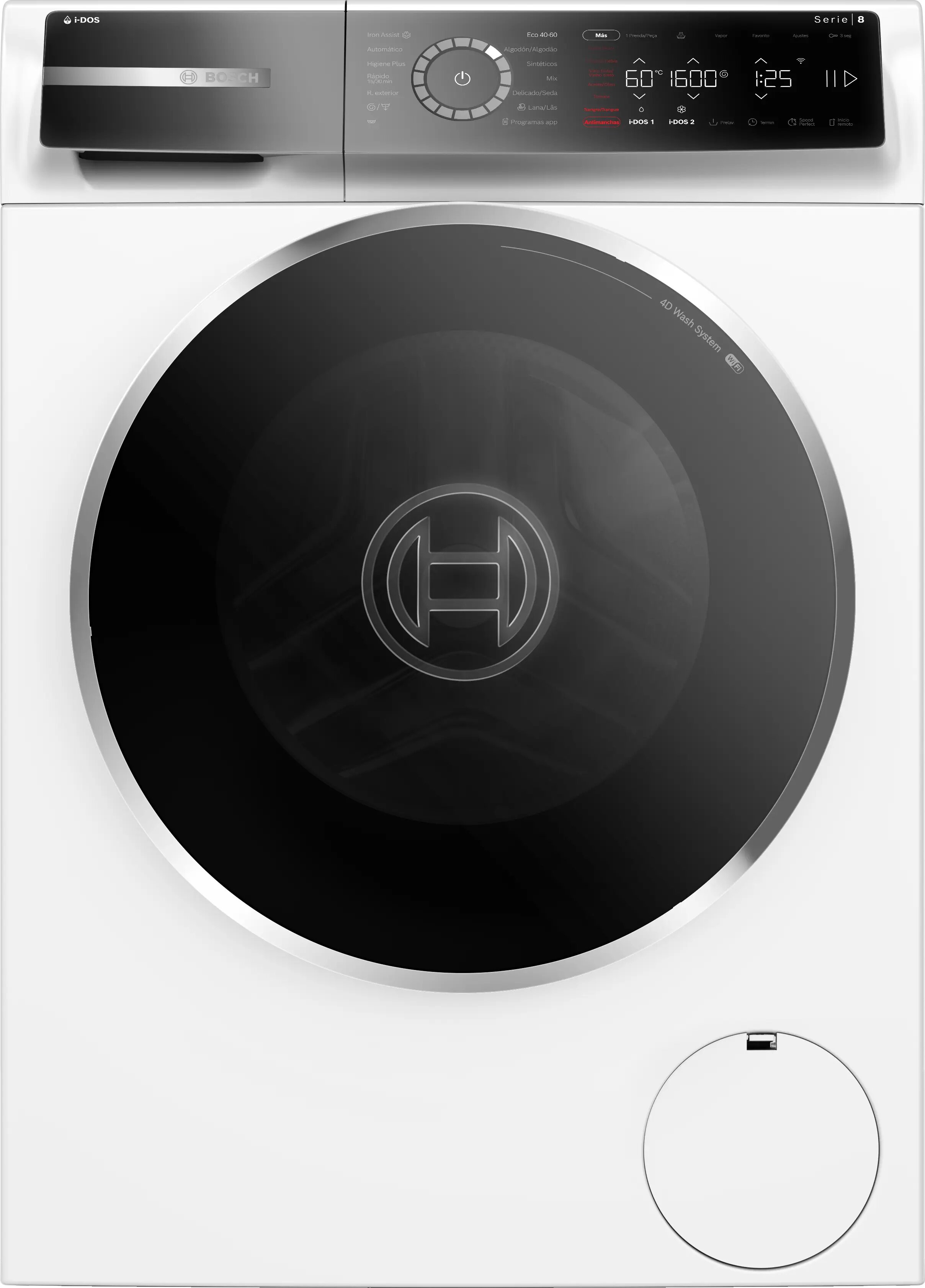 Imagem 0 de Máquina de Lavar Roupa Bosch Serie 8 WGB266A2ES Carga Frontal de 11 Kg e 1600 rpm - Branco