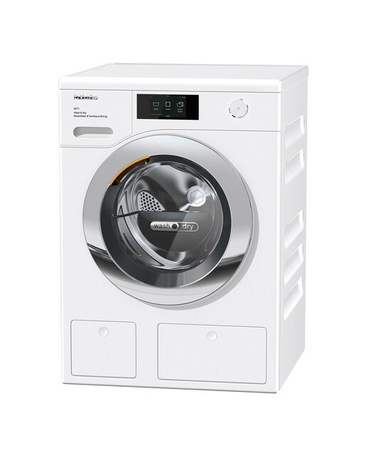 Imagem 0 de Máquina de Lavar e Secar Roupa Miele WTR 860 WPM PWash e TwinDos e QuickPower de 8/5 kg e 1600 rpm - Branco Lótus