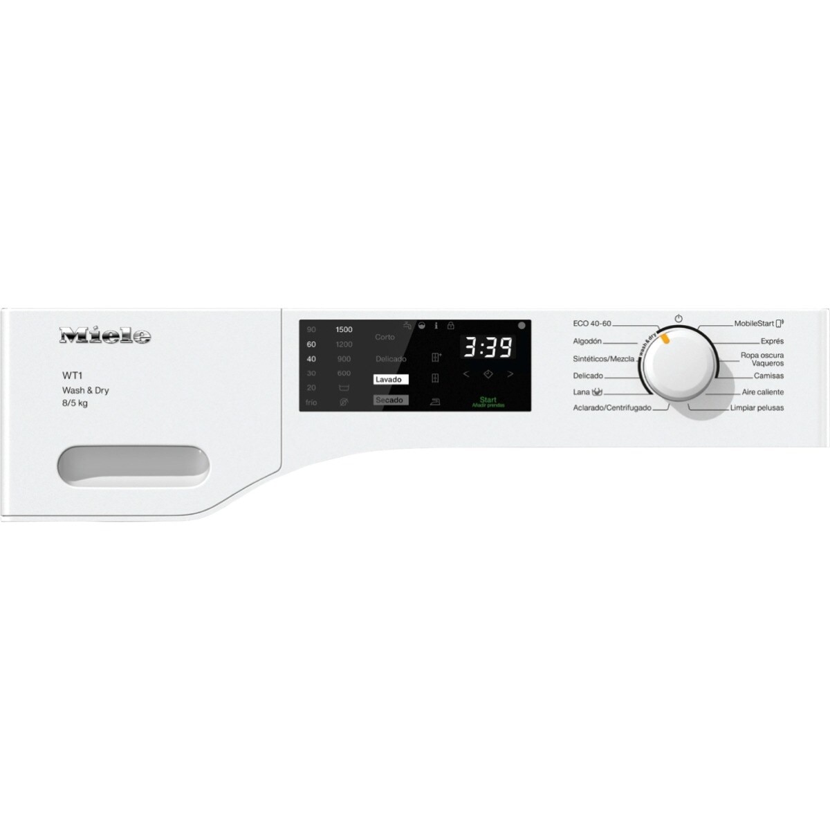 Máquina de Lavar e Secar Roupa Miele PerfectCare WTD160 WCS Carga Frontal de 8/5 kg e de 1500 rpm - Branco Branco-2