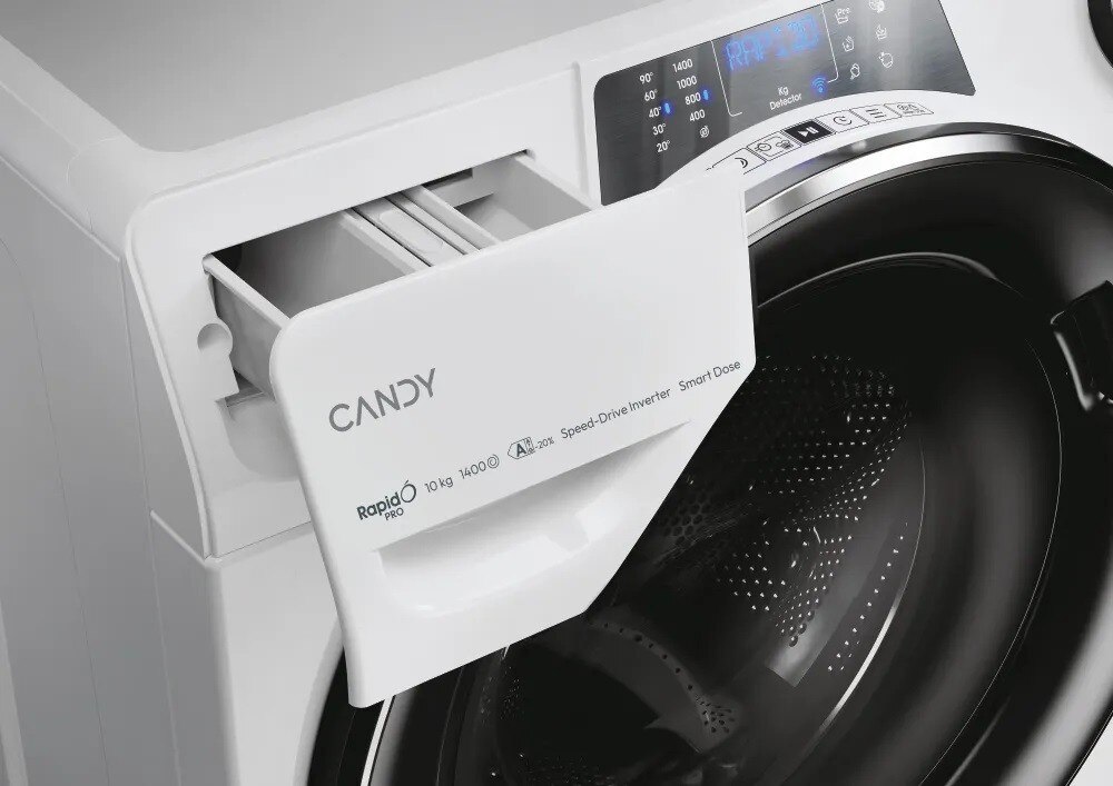 Máquina de Lavar Roupa Candy RapidÓ Pro RPD 4106BWMBC-S Carga Frontal de 10 kg e de 1400 rpm - Branco Branco-5