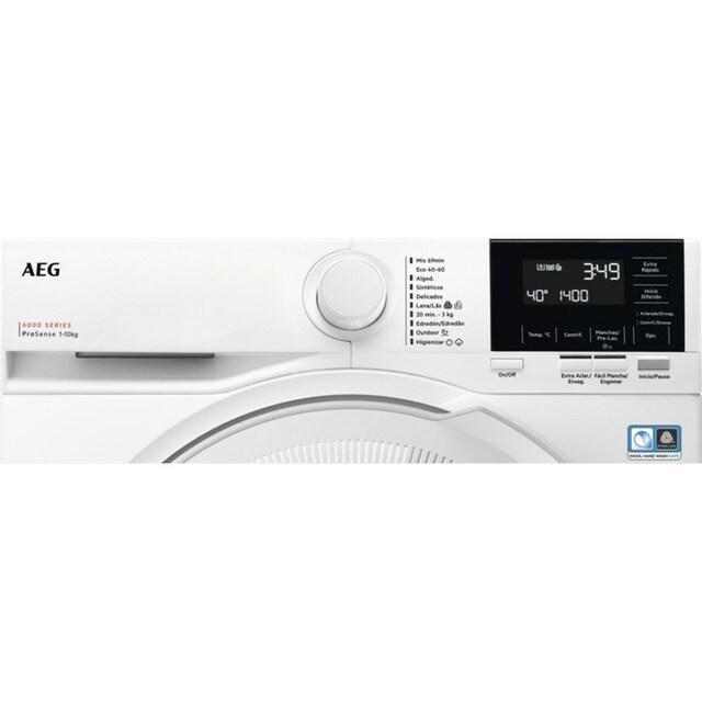 Máquina de Lavar Roupa AEG S6000 LFR6114O2B Carga Frontal ProSense® de 10 Kg e 1400 rpm - Branco Branco-2