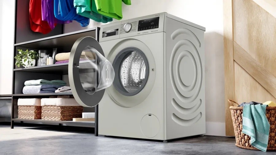Máquina de Lavar e Secar Roupa Bosch Serie 4 WNA1341XES Carga Frontal, Motor Ecosilence? e Iron Assist de 9/5 kg 1400 rpm - Cinzento Inox-5