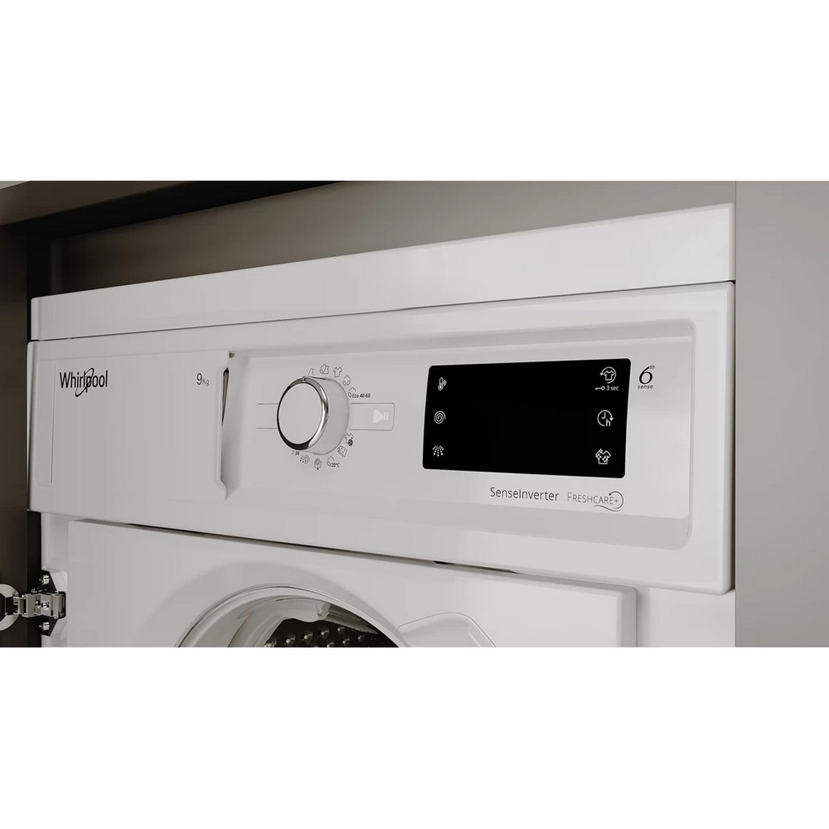 Máquina de Lavar Roupa Encastrável Whirlpool BI WMWG 91485 E Tecnologia 6º Sentido Carga Frontal de 9 Kg e 1400 rpm - Branco Branco-4