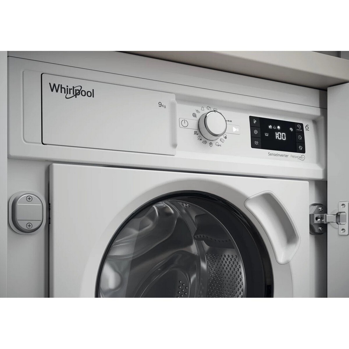 Máquina de Lavar Roupa Encastrável Whirlpool BI WMWG 91485 E Tecnologia 6º Sentido Carga Frontal de 9 Kg e 1400 rpm - Branco Branco-5
