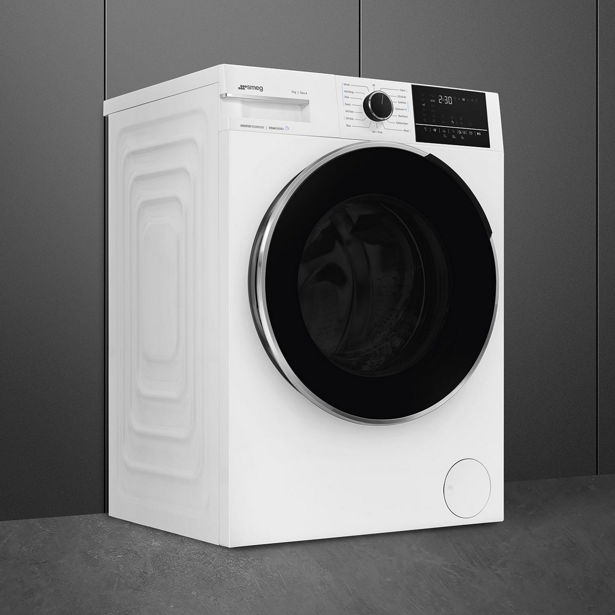 Máquina de Lavar Roupa Smeg WNP84SEAIN Carga Frontal de 8 Kg e de 1400 rpm - Branco Branco-2